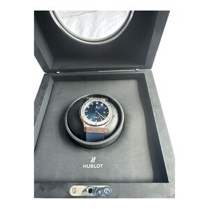 Hublot Silver and Blue Men's Watch